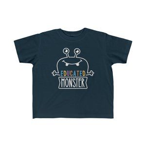 SBC Kid's Educated Monster Short Sleeve Navy Tee